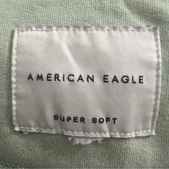 American Eagle Men’s Super Soft Fleece Hoodie XXL Mint Green Casual Streetwear - Picture 7 of 11
